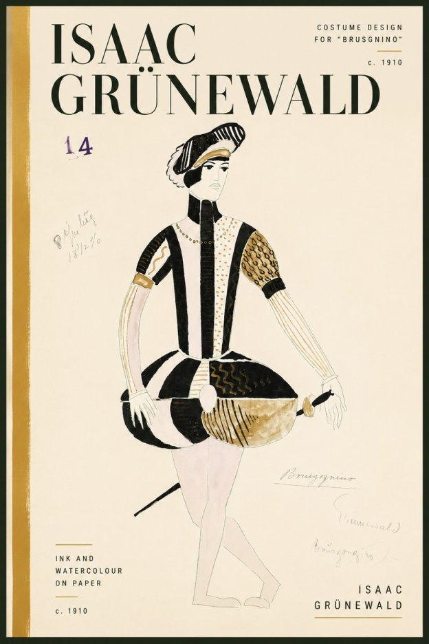 Isaac Grünewald Costume Design IX No4 - Affiche