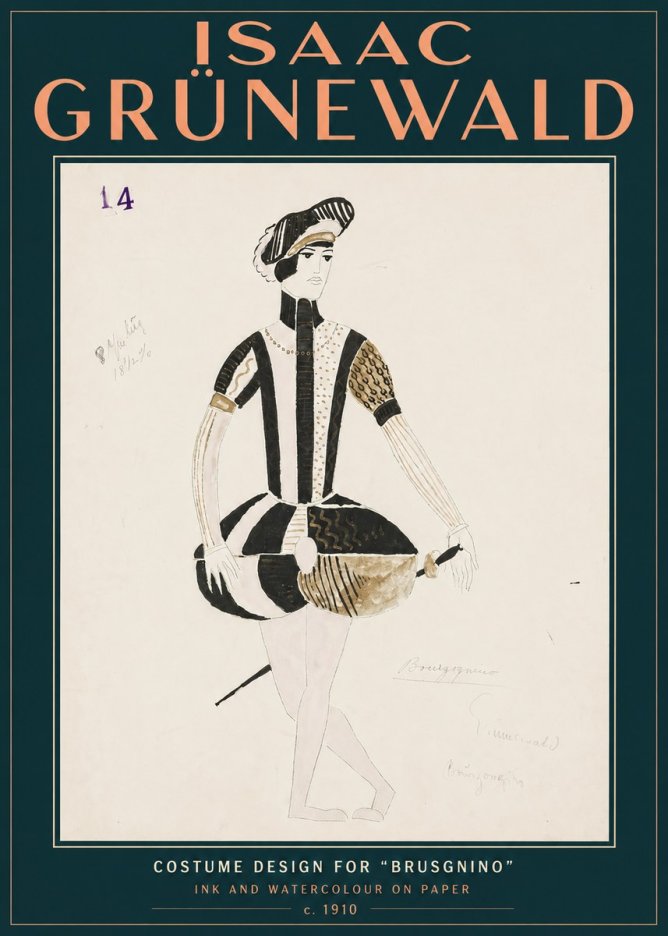 Isaac Grünewald Costume Design IX No5 - Affiche