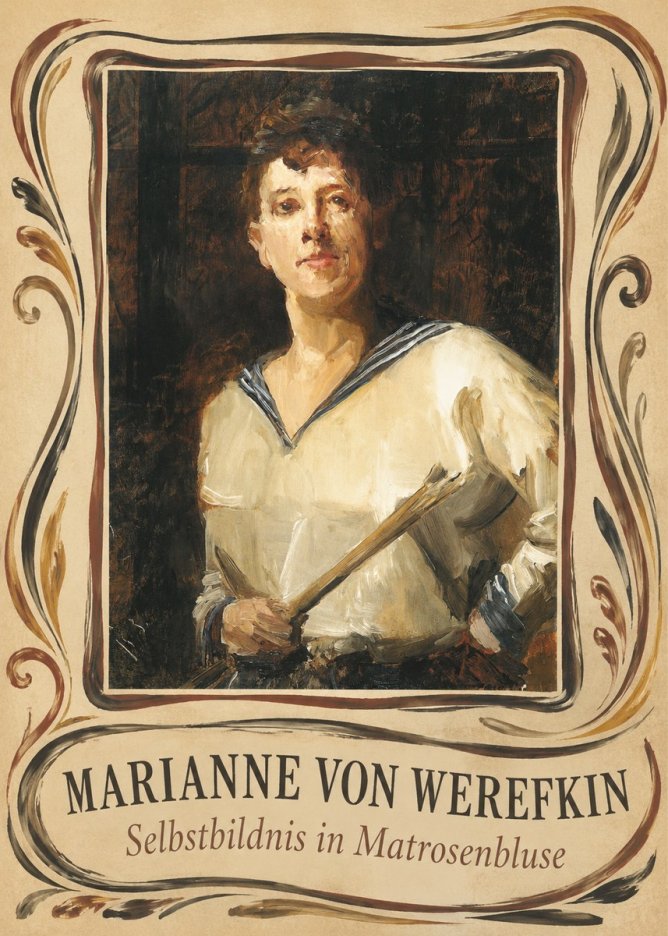 Marianne von Werefkin Selbstbildnis in Matrosenbluse No3 - Affiche