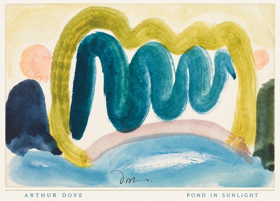 Arthur Dove Pond in Sunlight No6 - Affiche