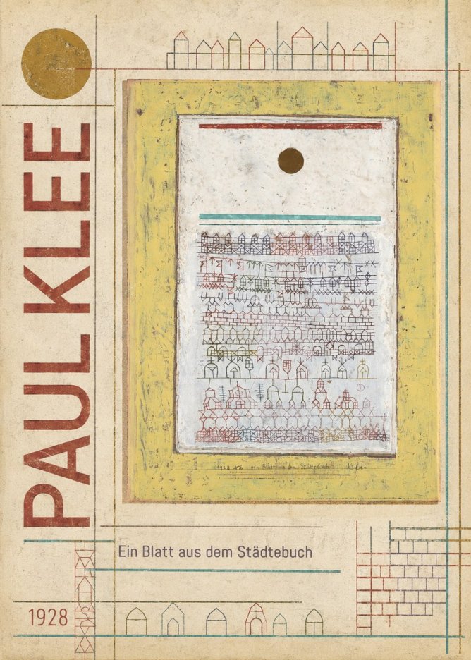 Paul Klee Ein Blatt Aus Dem Städtebuch No6 - Affiche