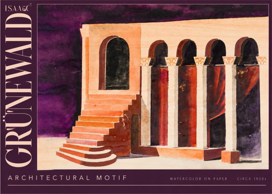 Isaac Grünewald Architectural Motif I No4 - Affiche