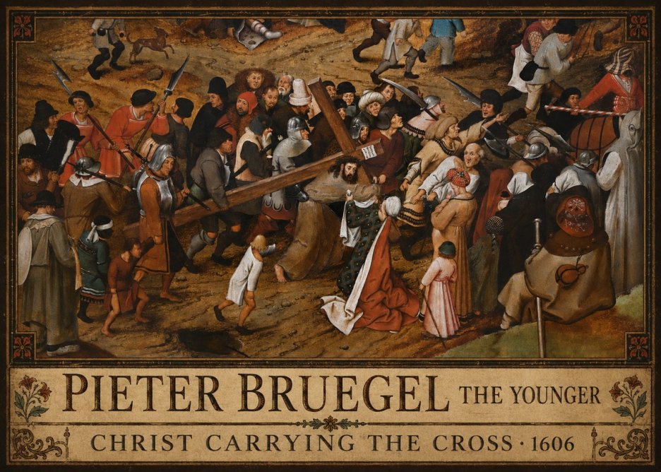 Pieter Bruegel Christ Carrying the Cross II No4 - Affiche