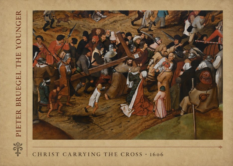Pieter Bruegel Christ Carrying the Cross II No5 - Affiche