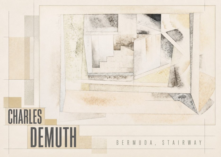Charles Demuth Bermuda, Stairway No5 - Affiche