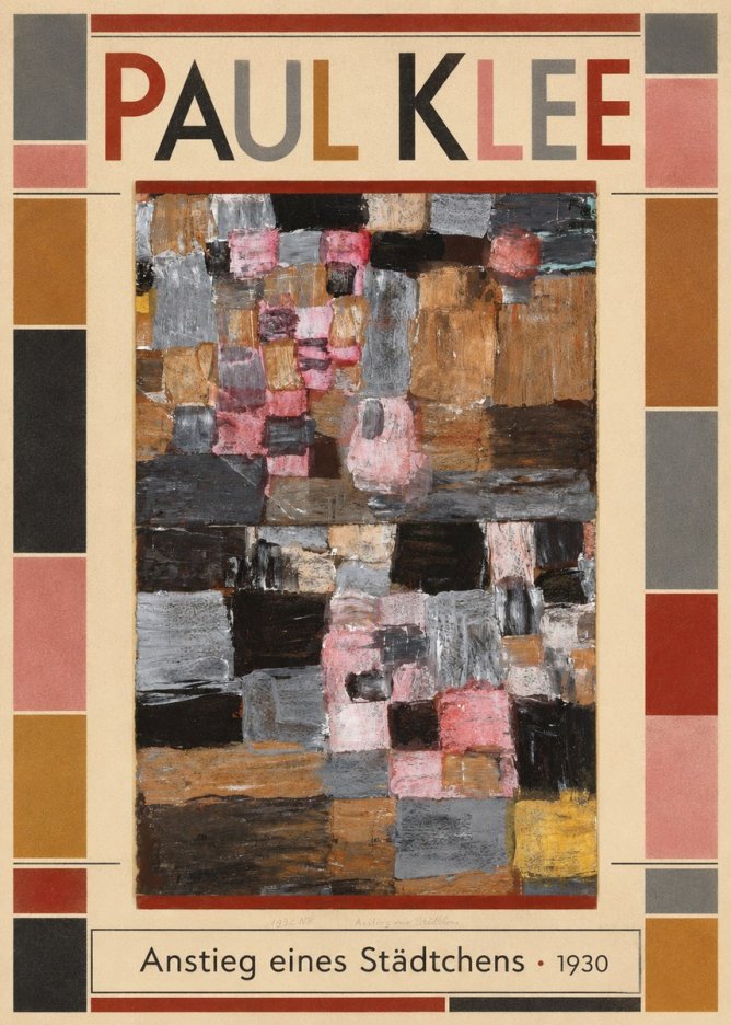 Paul Klee Anstieg Eines Städtchens No1 - Affiche