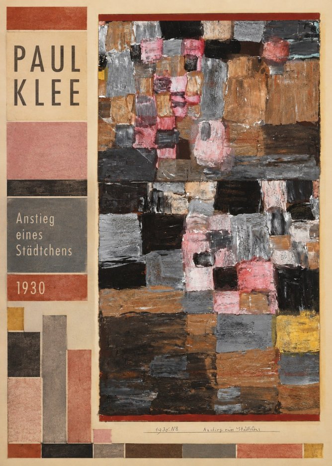 Paul Klee Anstieg Eines Städtchens No3 - Affiche