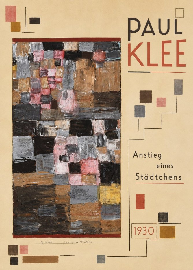 Paul Klee Anstieg Eines Städtchens No5 - Affiche