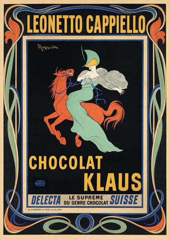 Leonetto Cappiello Chocolat Klaus II No1 - Affiche