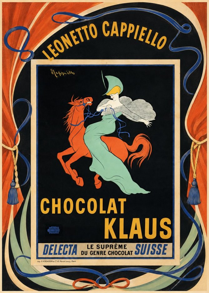 Leonetto Cappiello Chocolat Klaus II No4 - Affiche