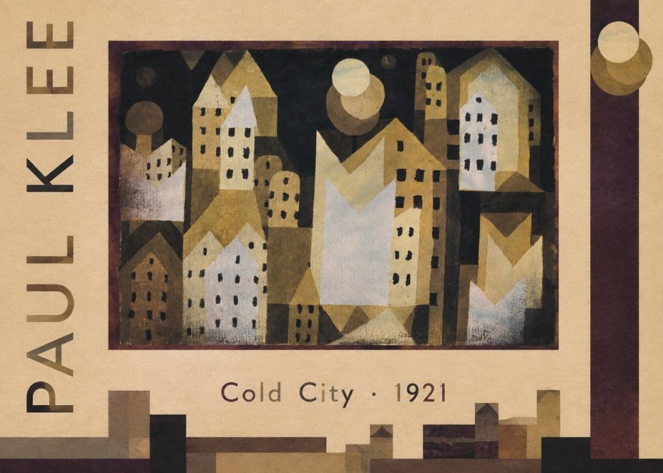 Paul Klee Cold City No3 - Affiche