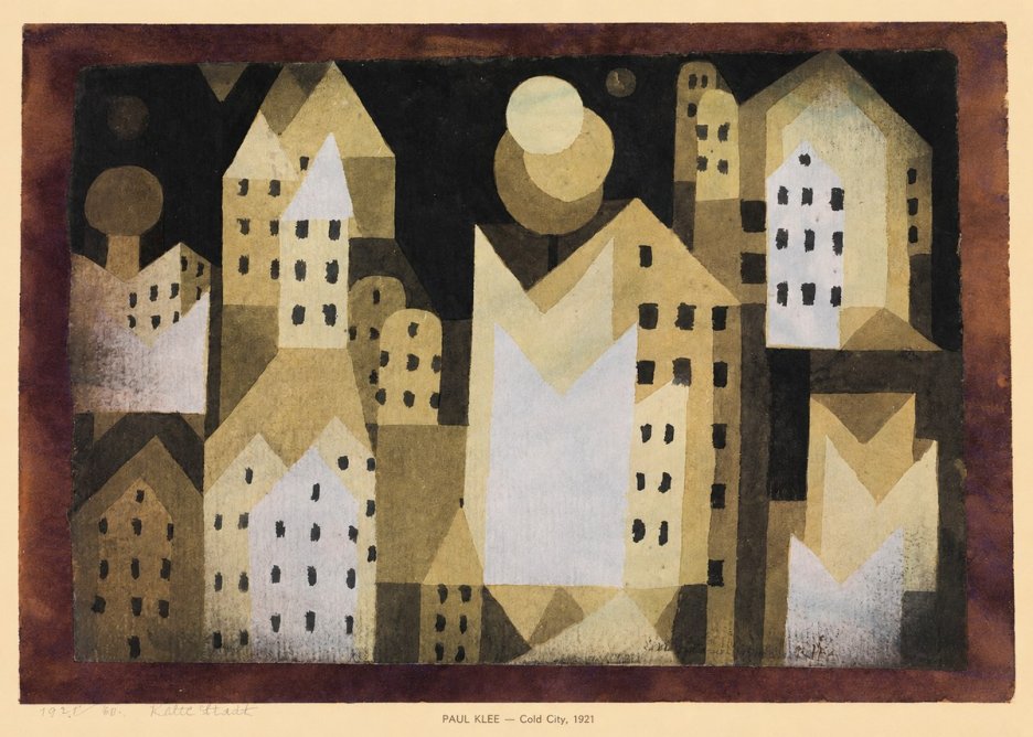 Paul Klee Cold City No6 - Affiche