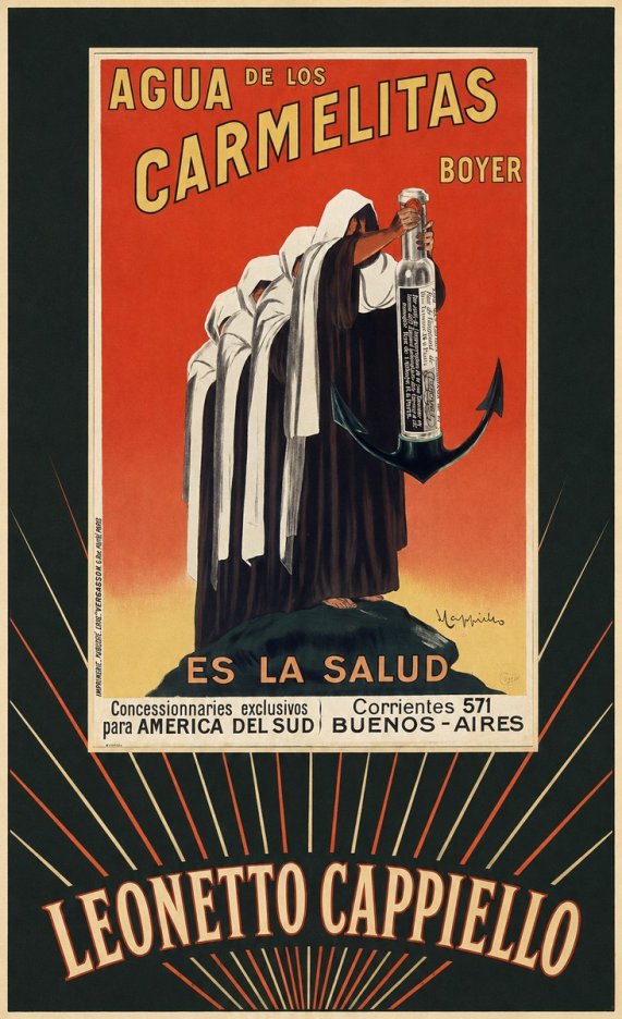 Leonetto Cappiello Agua De Los Carmelitas Boyer No5 - Affiche