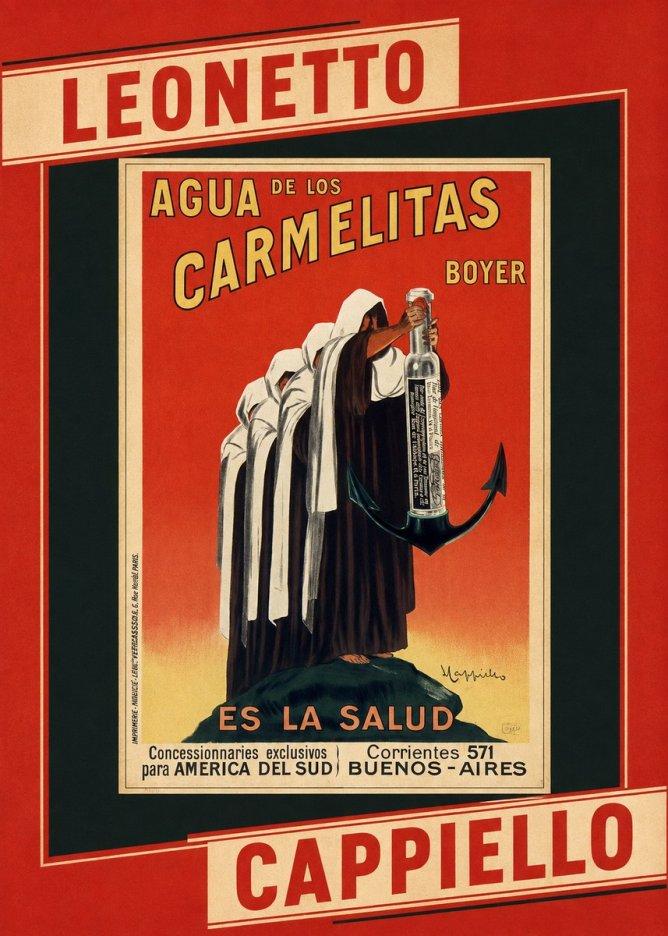 Leonetto Cappiello Agua De Los Carmelitas Boyer No6 - Affiche