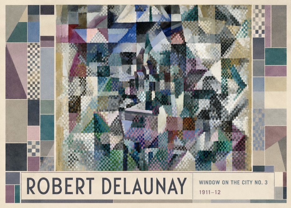 Robert Delaunay Window on the City No. 3 No1 - Affiche