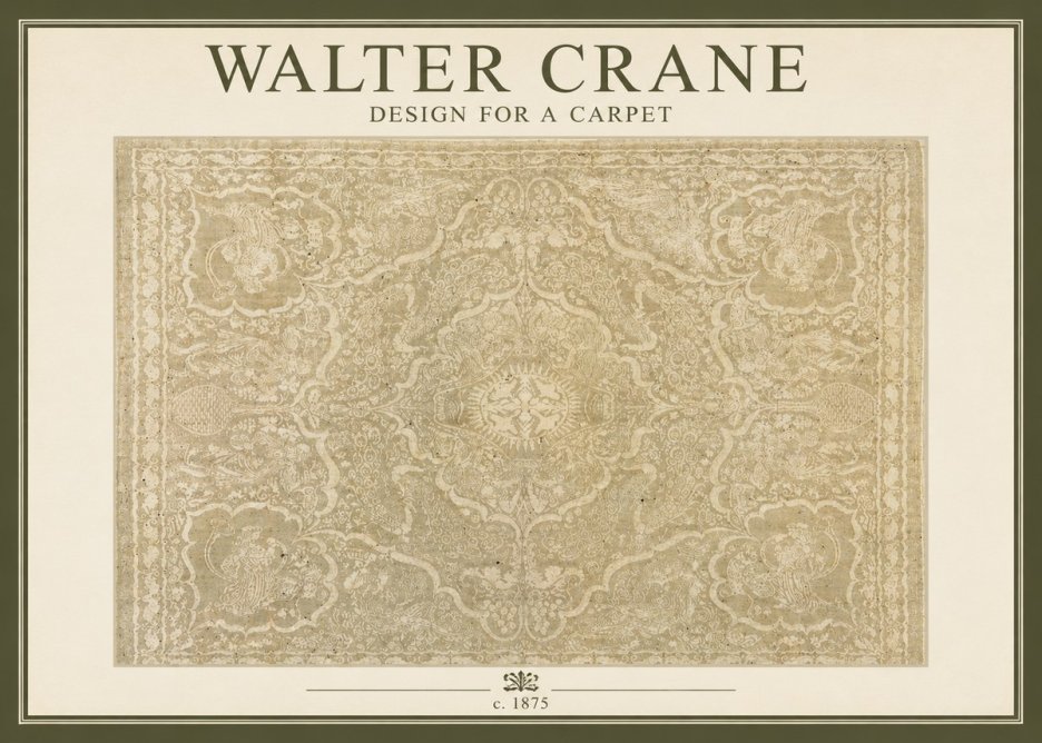 Walter Crane Design for a Carpet No2 - Affiche