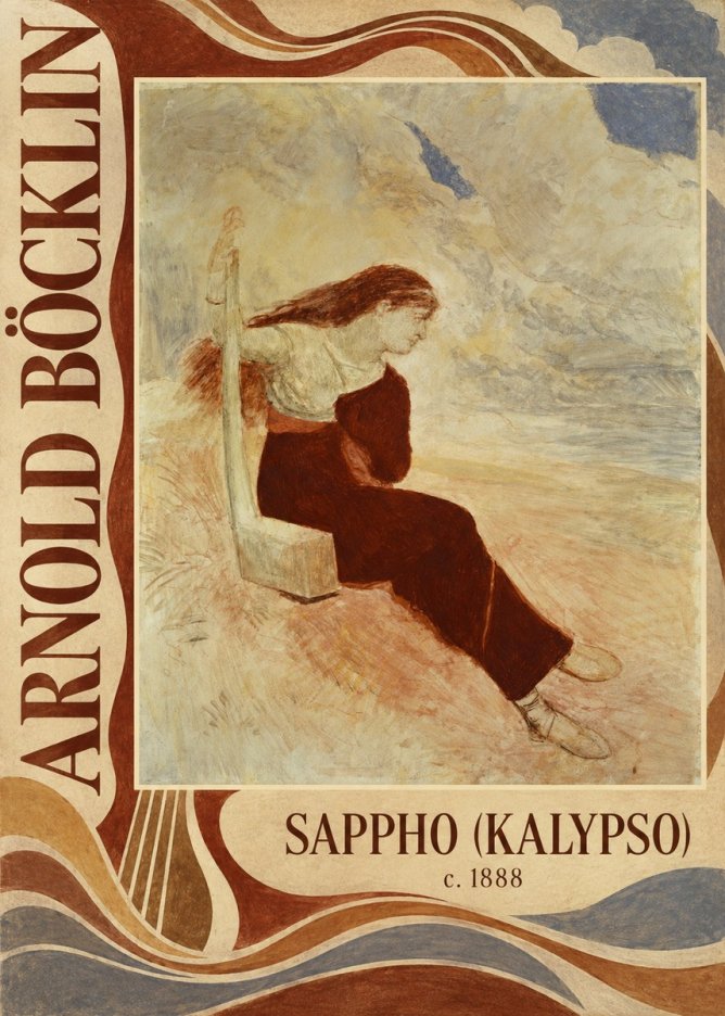 Arnold Böcklin Sappho (Kalypso) No5 - Affiche