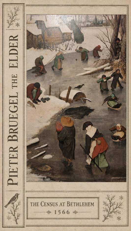 Pieter Bruegel The Census at Bethlehem II No2 - Affiche