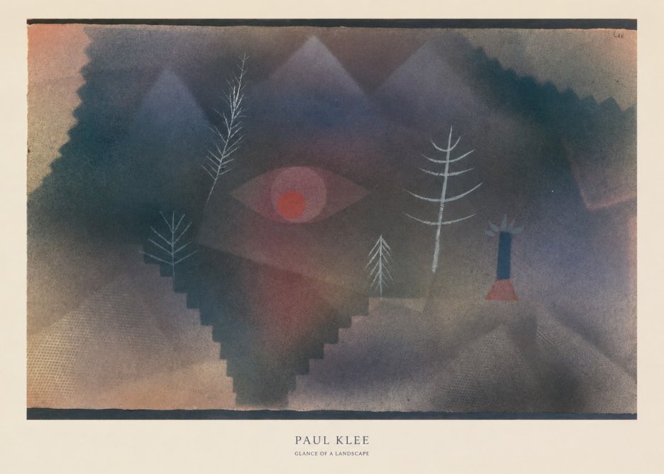 Paul Klee Glance of a Landscape No6 - Affiche