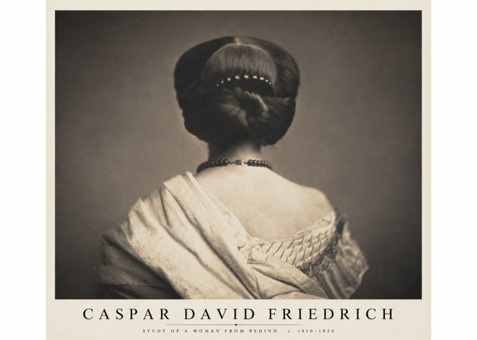Caspar David Friedrich Study of a Woman from Behind No1 - Affiche