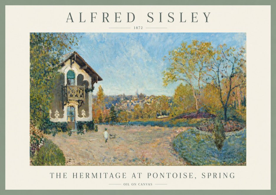 Sisley The Hermitage at Pontoise, Spring No5 - Affiche