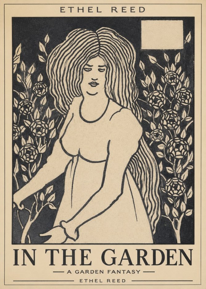 Ethel Reed In the Garden No1 - Affiche