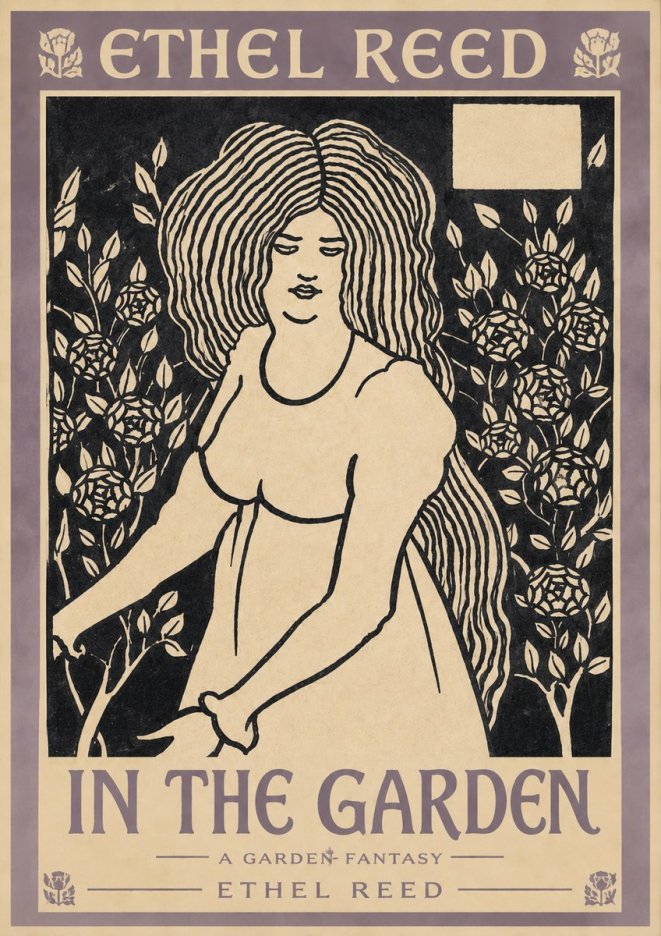 Ethel Reed In the Garden No3 - Affiche