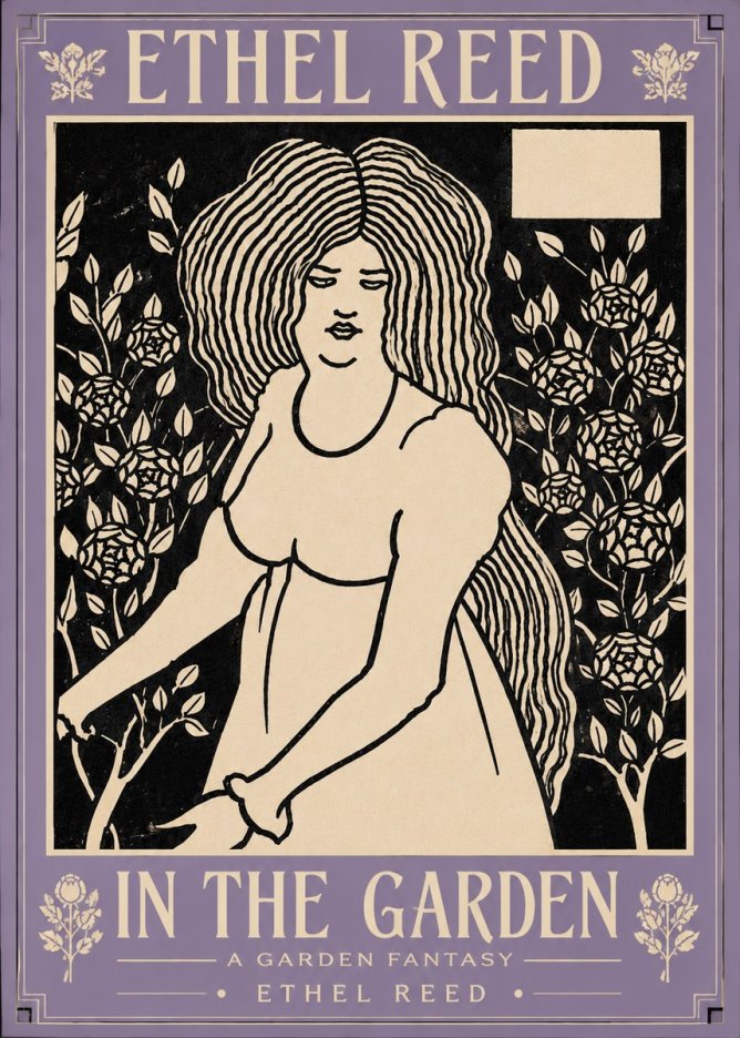 Ethel Reed In the Garden No5 - Affiche