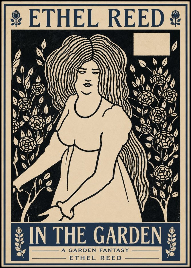 Ethel Reed In the Garden No6 - Affiche