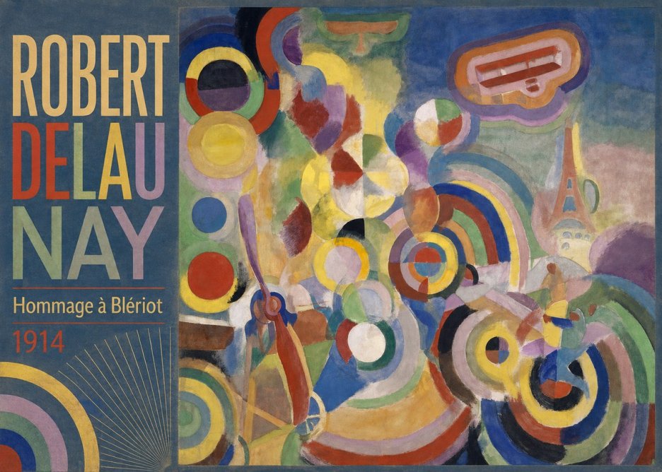 Robert Delaunay Hommage À Blériot 1914 No3 - Affiche