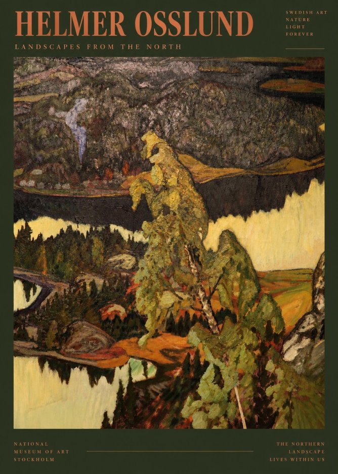 Helmer Osslund Northern Landscape No5 - Affiche