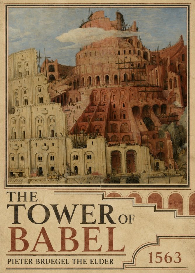 Pieter Bruegel The Tower of Babel XIII No2 - Affiche