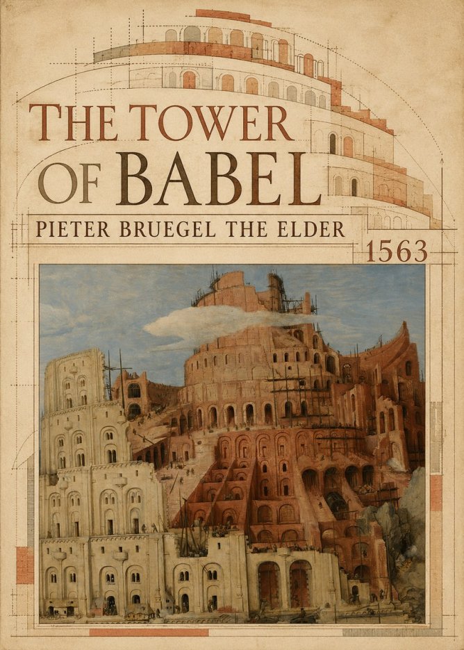 Pieter Bruegel The Tower of Babel XIII No5 - Affiche