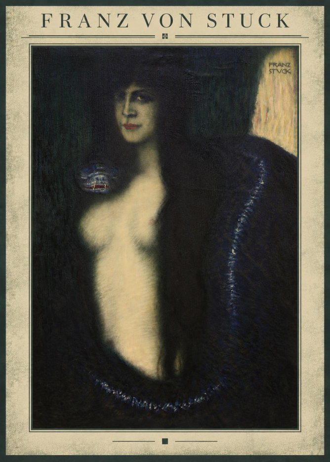 Franz von Stuck The Sin II No4 - Affiche