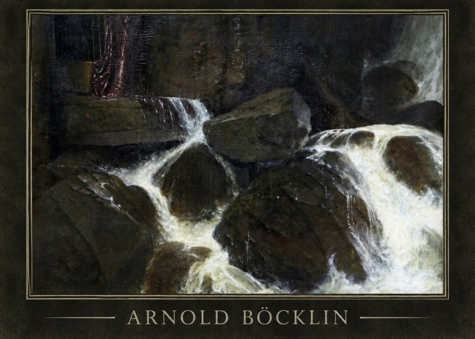 Arnold Böcklin The Nymph of the Waterfall No1 - Affiche