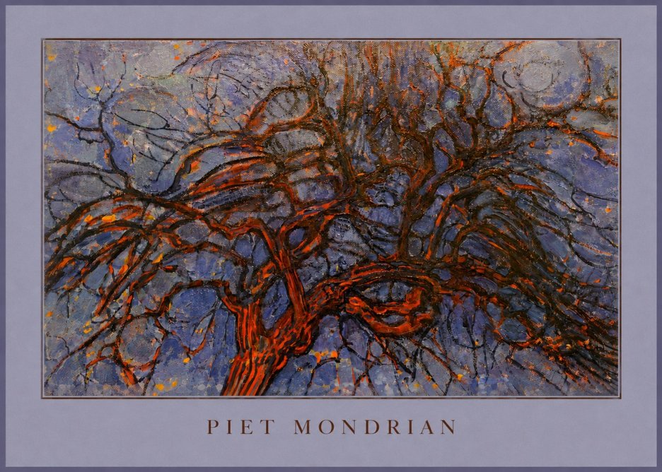 Piet Mondrian The Red Tree No4 - Affiche