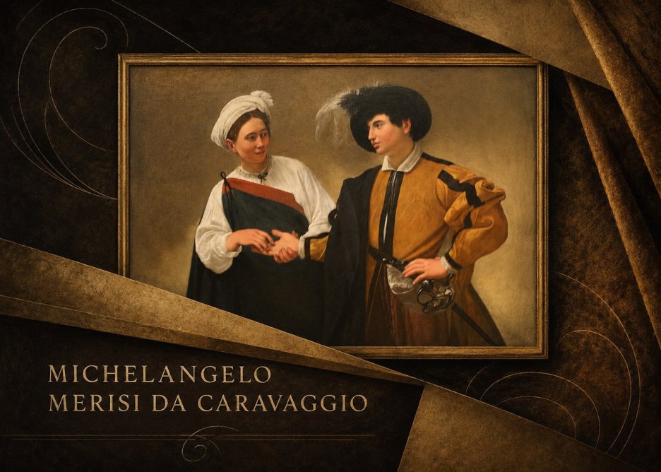 Michelangelo Merisi da Caravaggio The Cardsharps IV No4 - Affiche