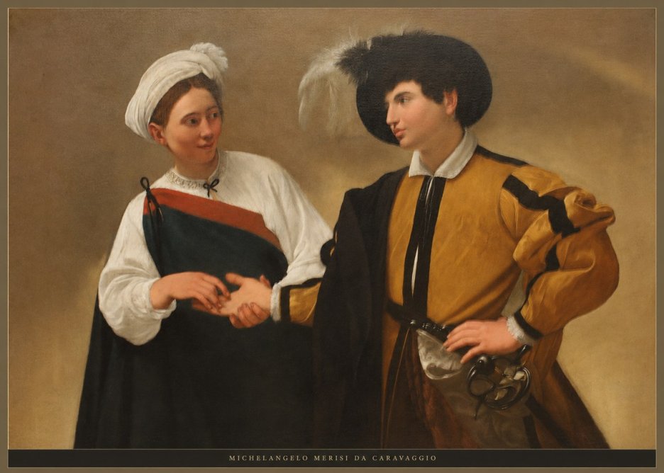 Michelangelo Merisi da Caravaggio The Cardsharps IV No6 - Affiche