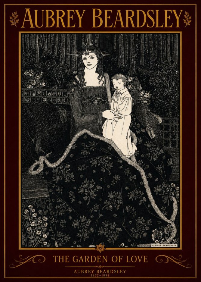 Aubrey Beardsley The Garden of Love No2 - Affiche