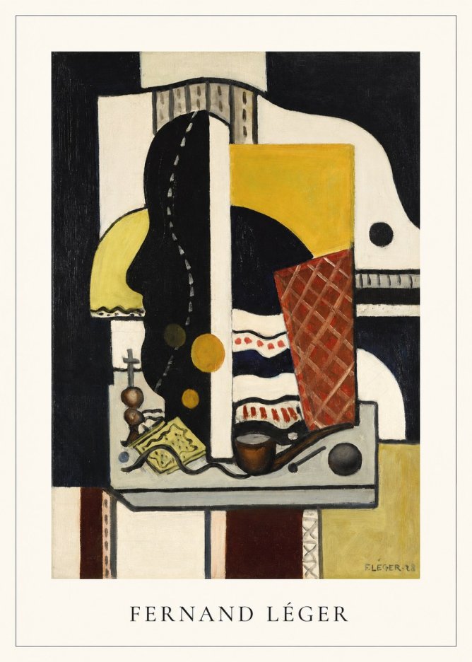 Fernand Léger Composition Au Profil No3 - Affiche