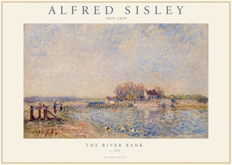 Sisley The River Bank I No3 - Affiche