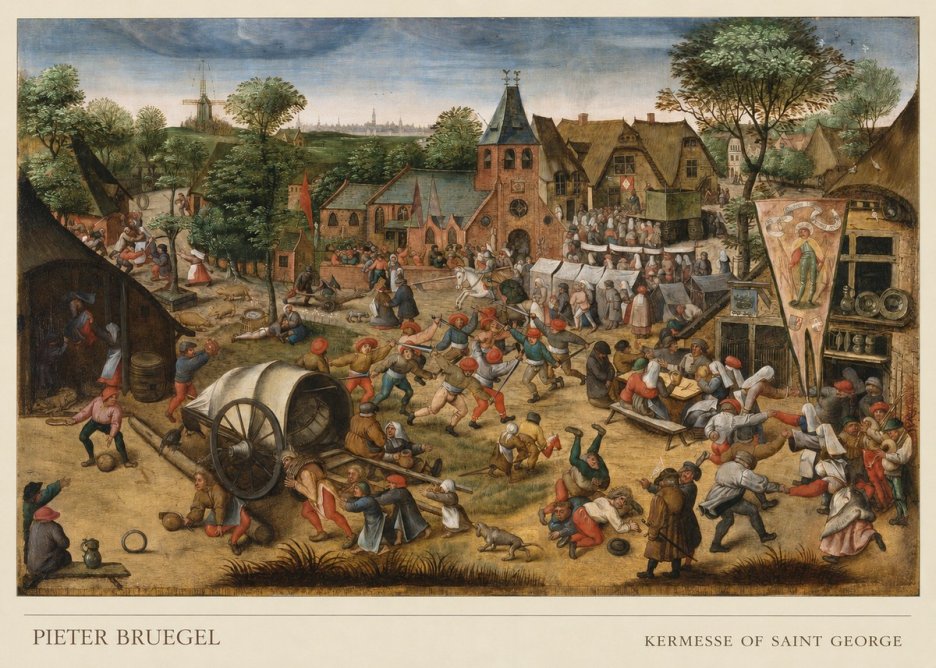 Pieter Bruegel Kermesse of Saint George No6 - Affiche