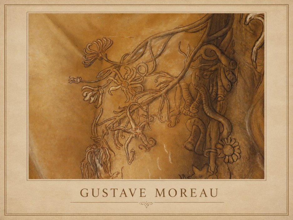 Gustave Moreau Organic Forms Study No1 - Affiche