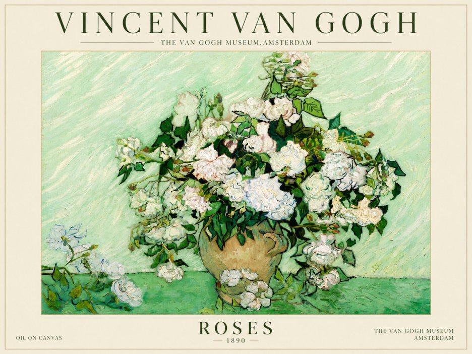 Van Gogh Roses II No6 - Affiche