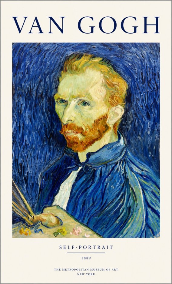 Van Gogh Self-portrait I No1 - Affiche