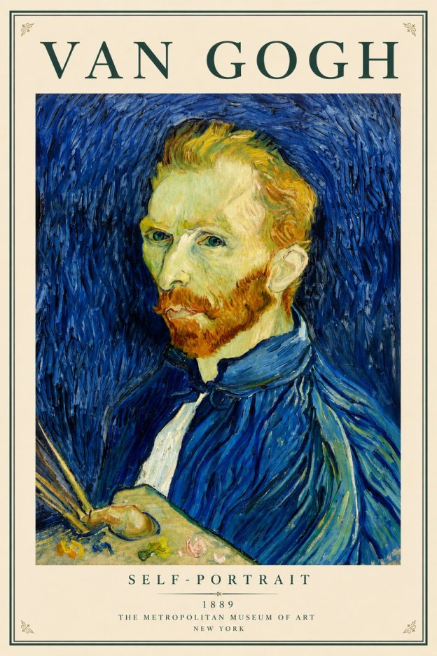 Van Gogh Self-portrait I No3 - Affiche