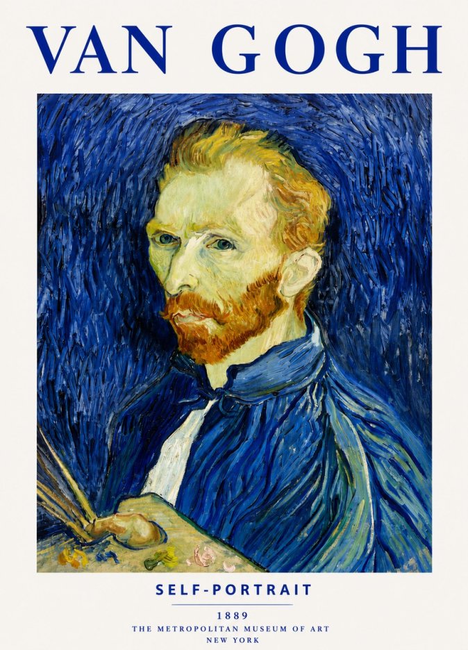 Van Gogh Self-portrait I No4 - Affiche