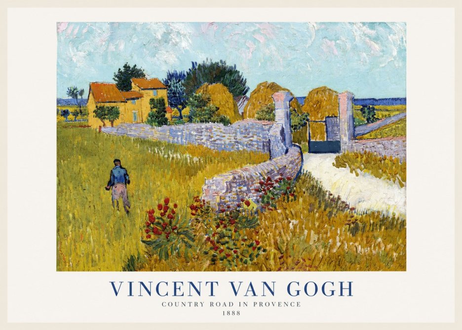 Van Gogh Country Road in Provence I No1 - Affiche