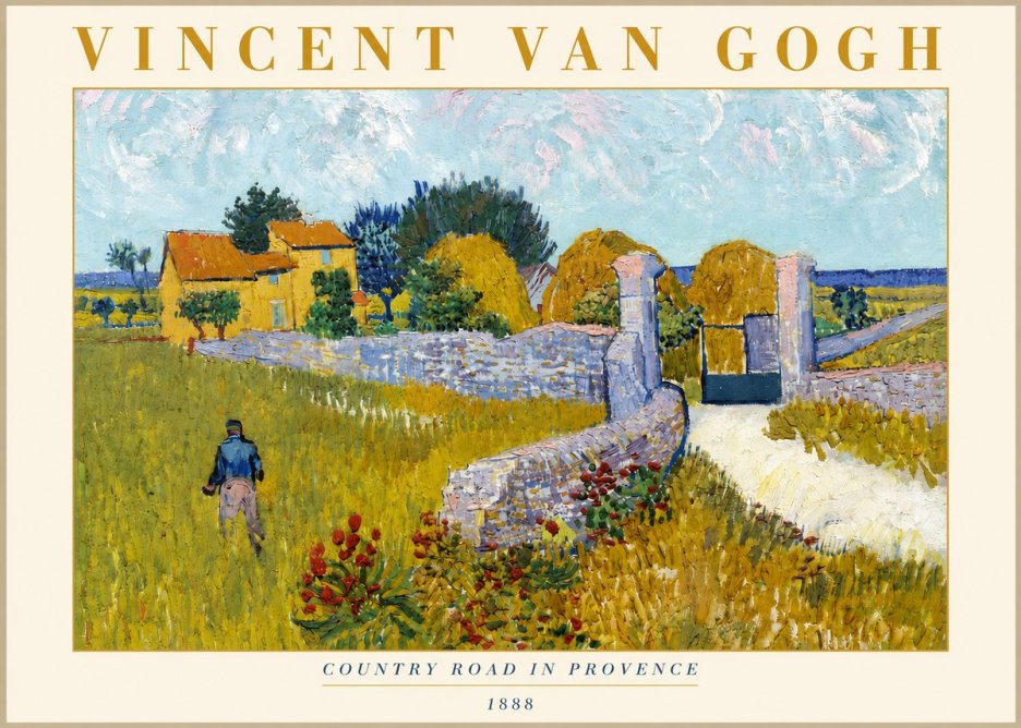 Van Gogh Country Road in Provence I No3 - Affiche