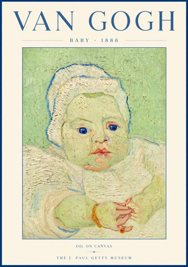 Van Gogh Baby No6 - Affiche